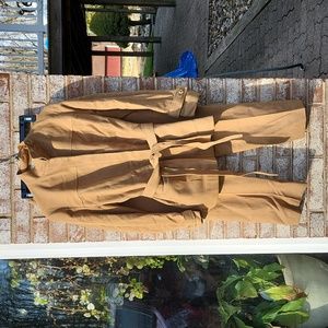 Vintage Ladies Tan Pant Suit